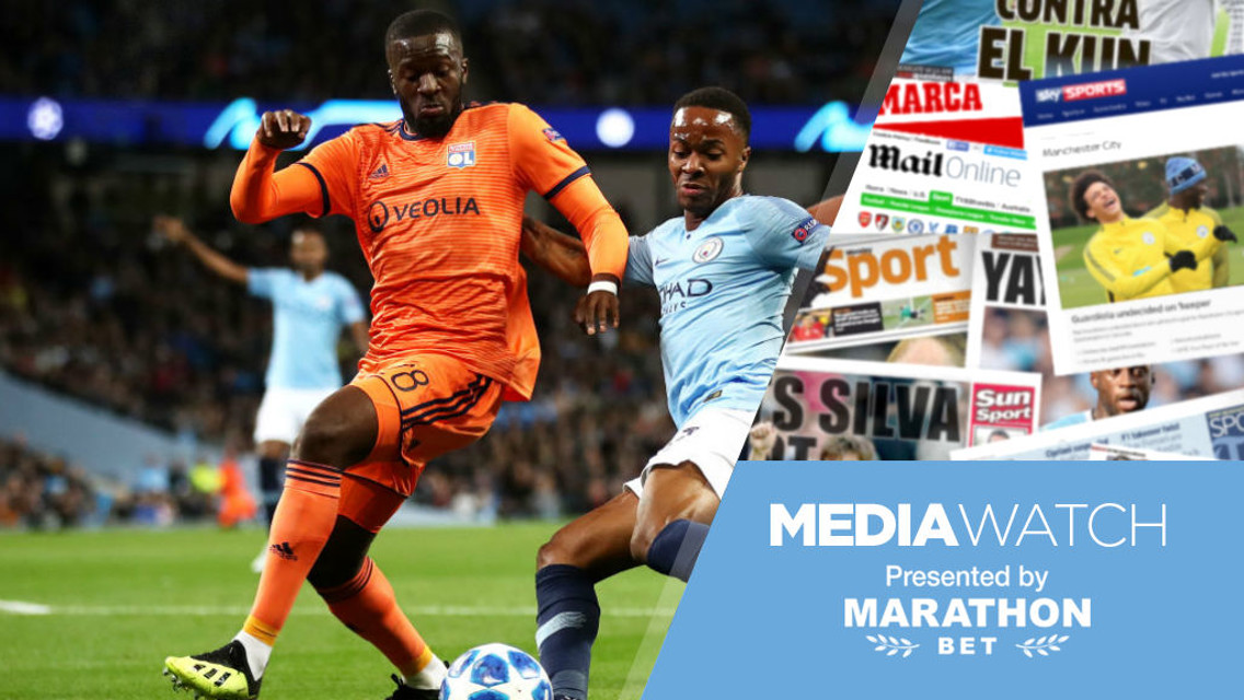 MEDIA WATCH: City have been linked with Lyon's dynamic midfielder Tanguy Ndombele.