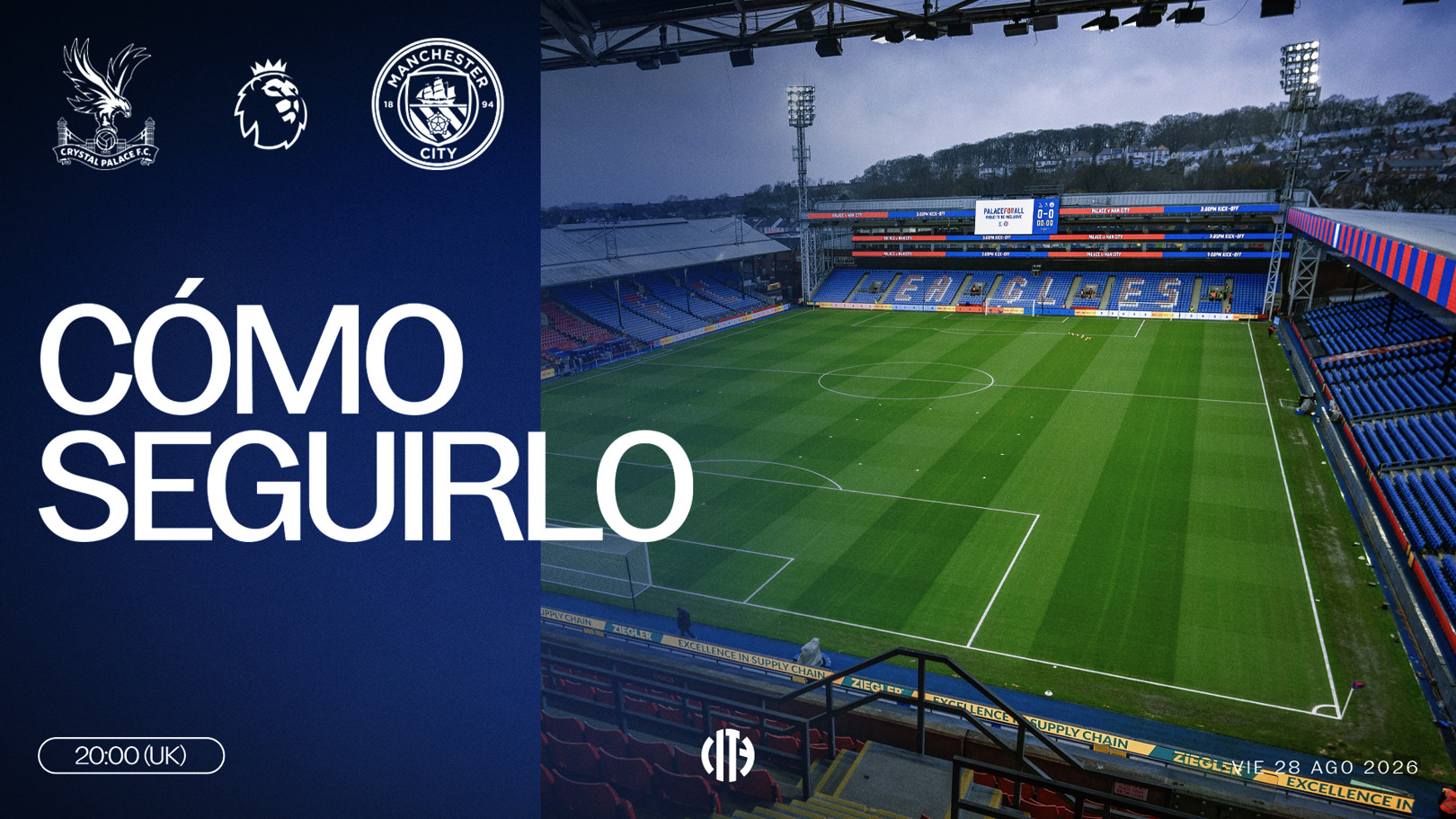 Crystal Palace v City: horarios y TV