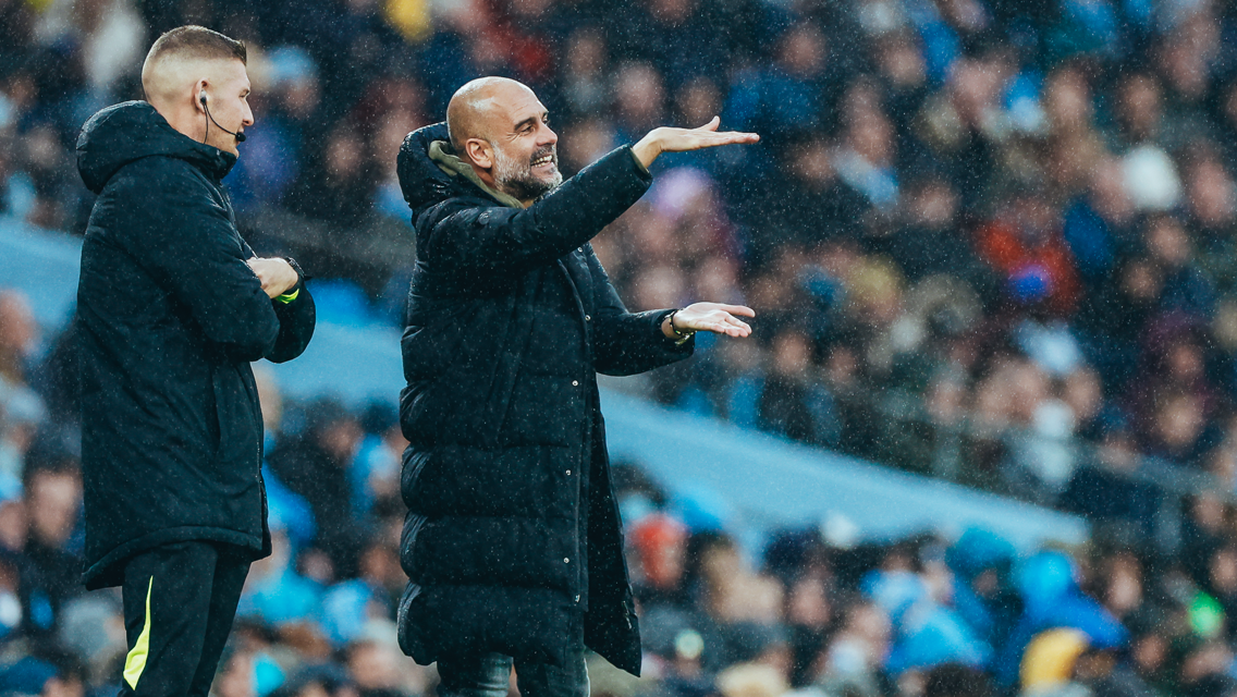 THE BOSS: On the touchline.