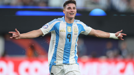 Julián Álvarez, finalista con Argentina de la Copa América con gol incluido