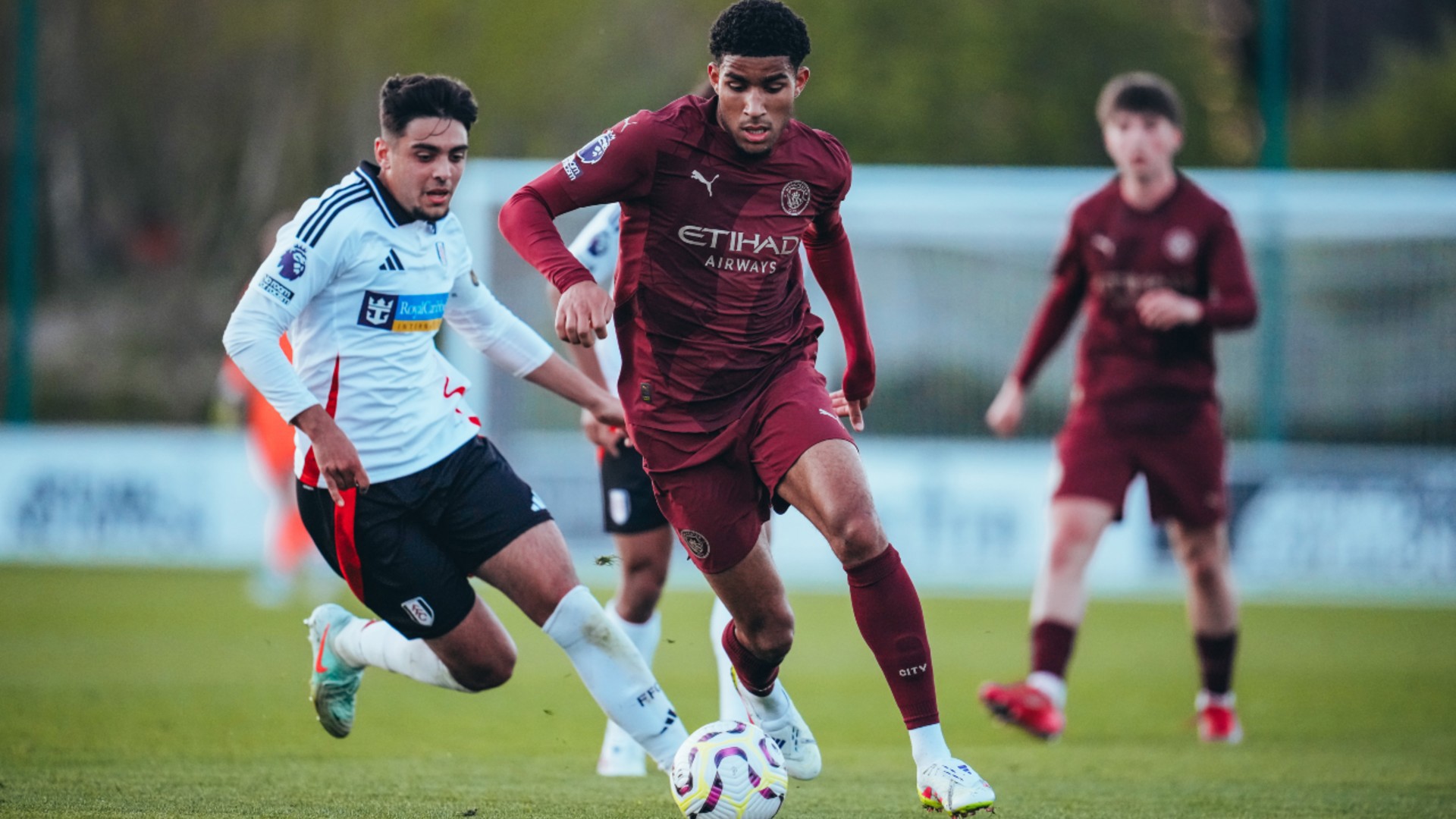 PLAYMAKER : Michael Okeke looking to create chances. 