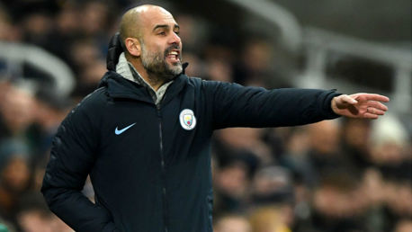 PEP TALK: The boss instructs the team from the sideline