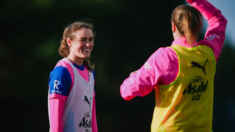 LOVING IT : Grace Clinton is all smiles