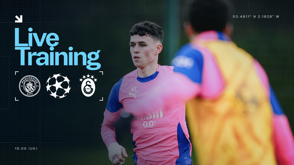 Live training: Watch as City prepare to face Galatasaray