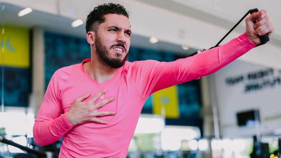 GYM SESSION : Rayan Cherki pushing for three points on Sunday