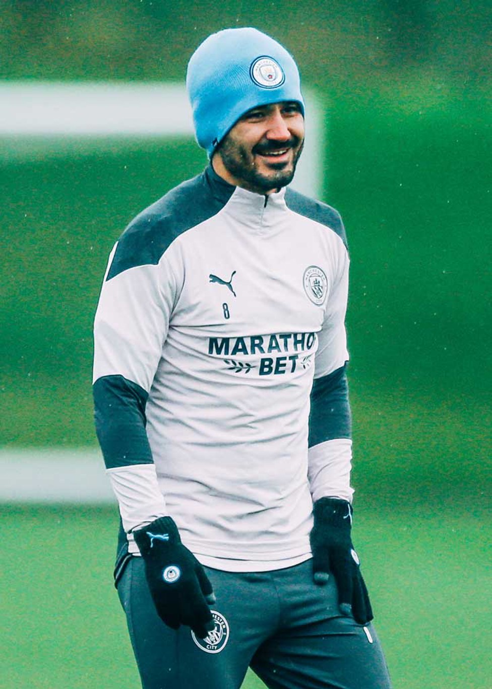 Ilkay Gundogan looking happy