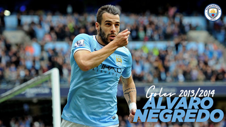 Álvaro Negredo: goles 2013/2014