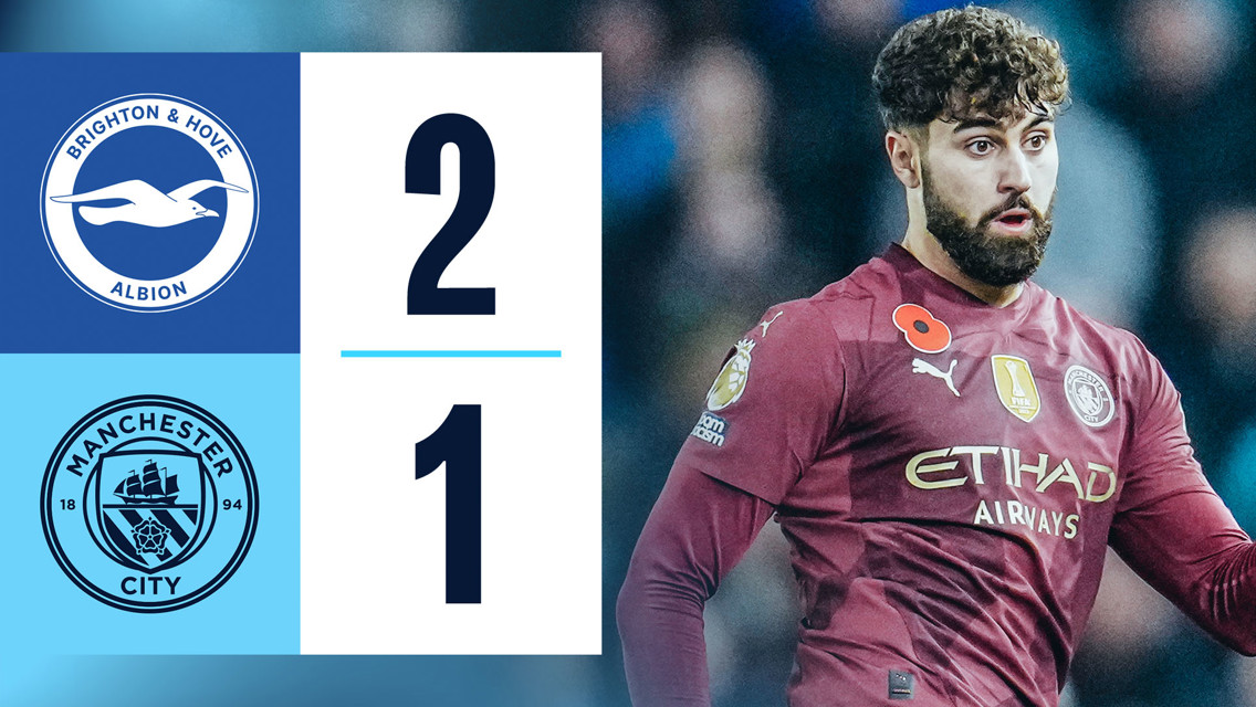 Brighton 2-1 City: resumen breve