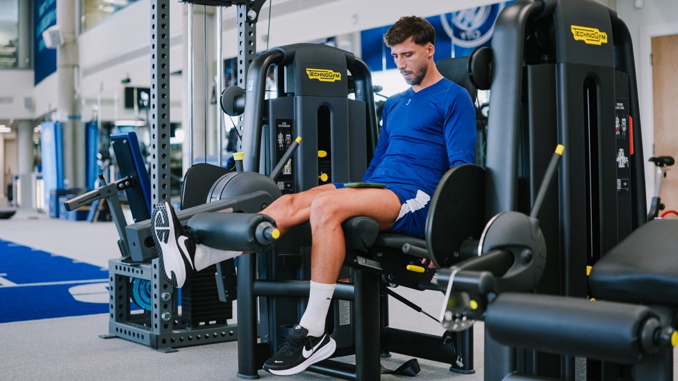 RUBEN DIAS: Gym work for the skipper