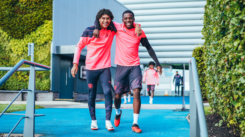 BLUES BROTHERS: Emilio Lawrence and Justin Oboavwoduo are all smiles