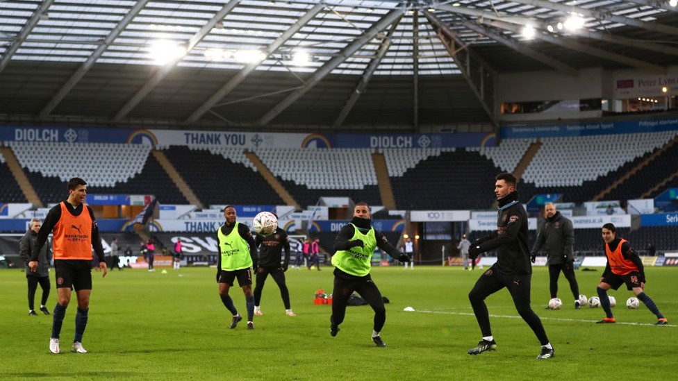 PREPARATION: Limbering up for the cup!