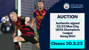 Signed City away shirts up for auction in aid of CITC