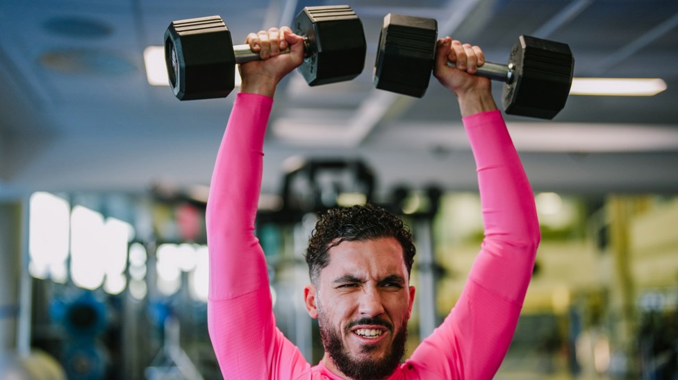 WEIGHTING GAME: Rayan strengthens up