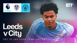 Promo image for U18 match between Leeds United and Manchester City on 10 Jan 2026 at 12:00 UK time.