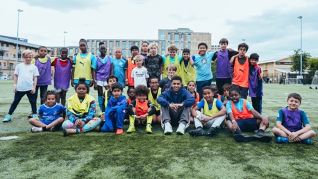 City players invest in school holiday football