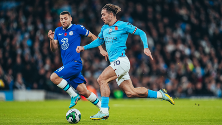 GALLOPING GREALISH: On the charge forward early on.