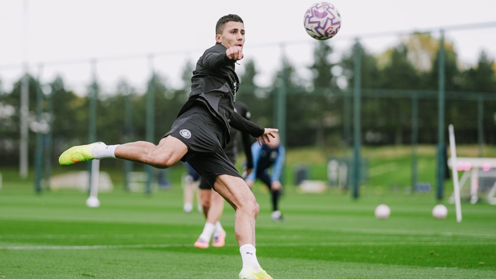 Lightning Rod : Rodri in action as he edges towards a return