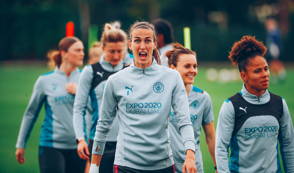 JILL OF ALL TRADES : Will midfielder Jill Scott deputise at centre-back again?