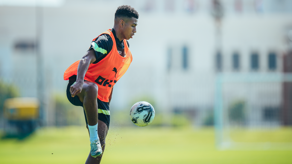 STUCK IN : Shea Charles keeps his focus in the heat