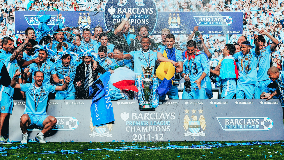 TITLE SECURED : Our very first Premier League trophy