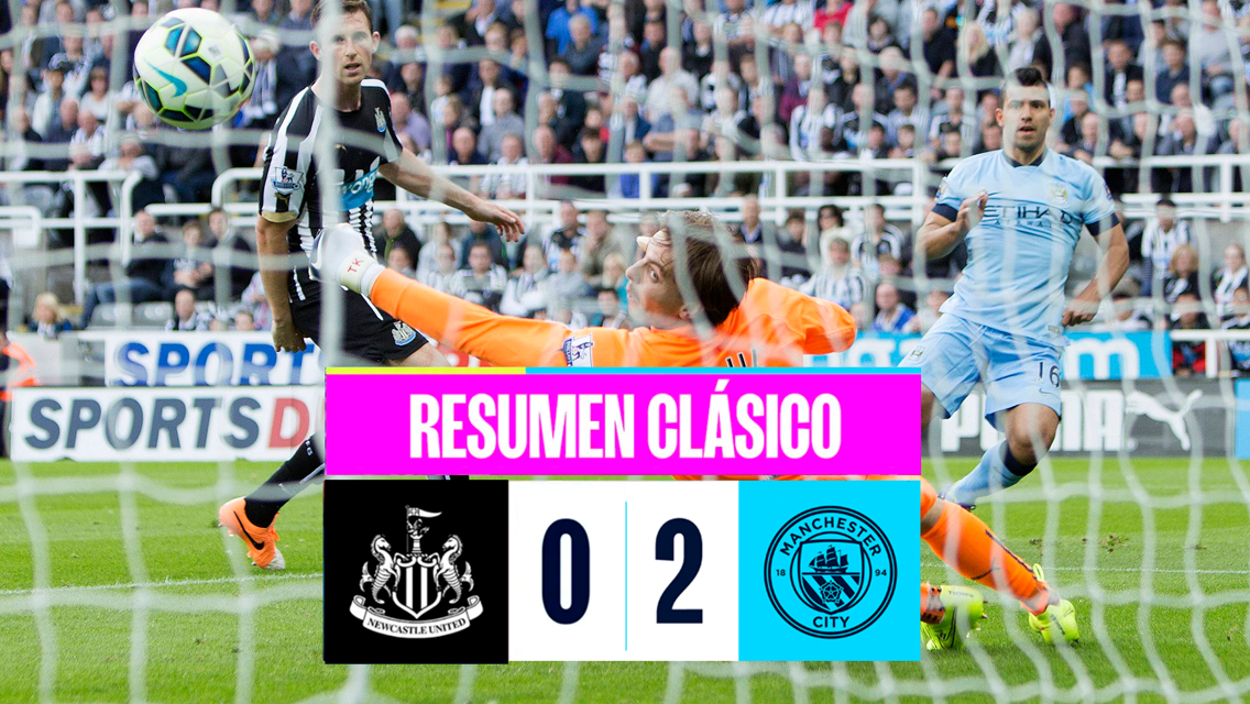 Newcastle 0-2 City: resumen clásico 2014