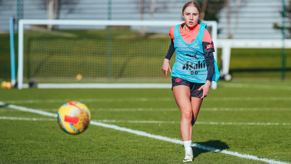 FRESH FACE : Laura Blindkilde Brown gets straight into the action