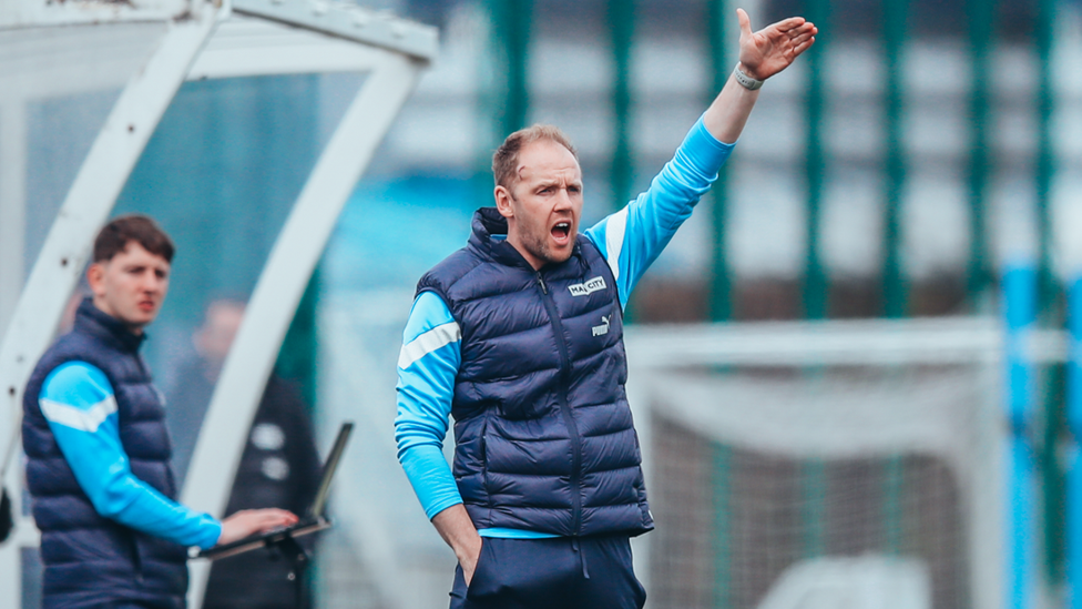 THE BOSS: Ben Wilkinson barking orders from the sidelines, pushing his side over the line.