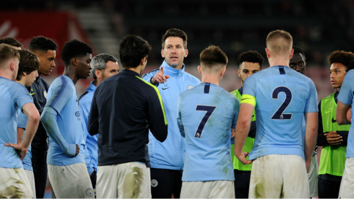 UP FOR THE CUP: Manchester City Under-18s boss Gareth Taylor says the young Blues are relishing the prospect of Monday's FA Youth Cup semi-final