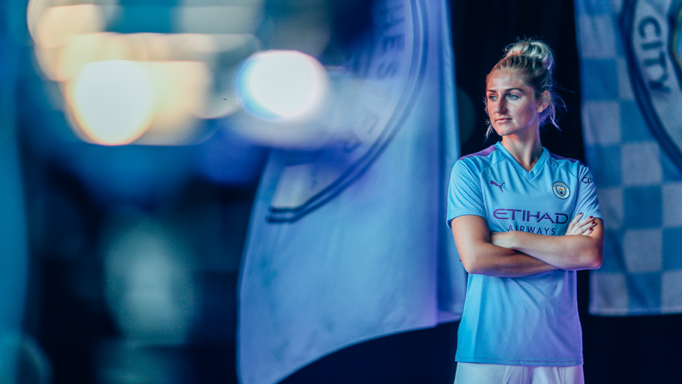 PEN TO PAPER  : The 32-year-old signs her first contract extension with City in May 2021