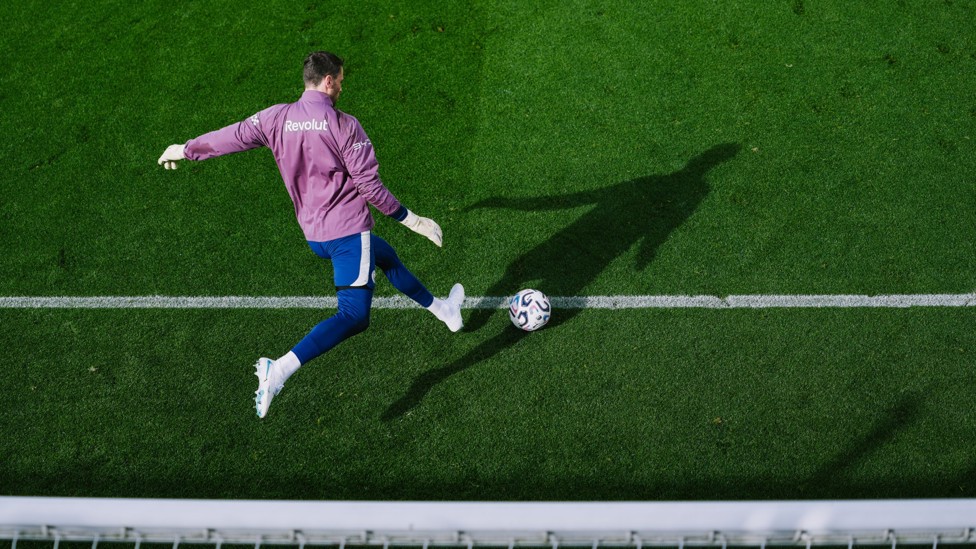 SEND IT LONG : Marcus Bettinelli fires the ball forward