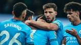 MAIN MAN: Marmoush feels the love.