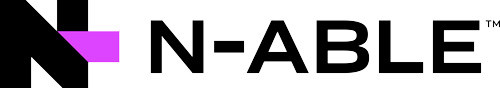 Logo with a stylized 'N' in black and a purple square next to it, followed by the text 'N-ABLE'.