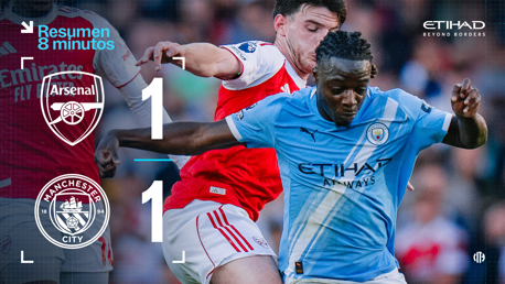 Arsenal 1-1 City: resumen extendido