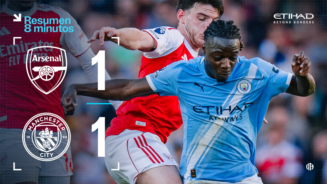 Arsenal 1-1 City: resumen extendido