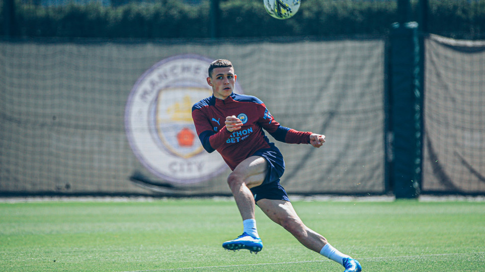 MIDFIELD MARVEL: Phil Foden spreads the play