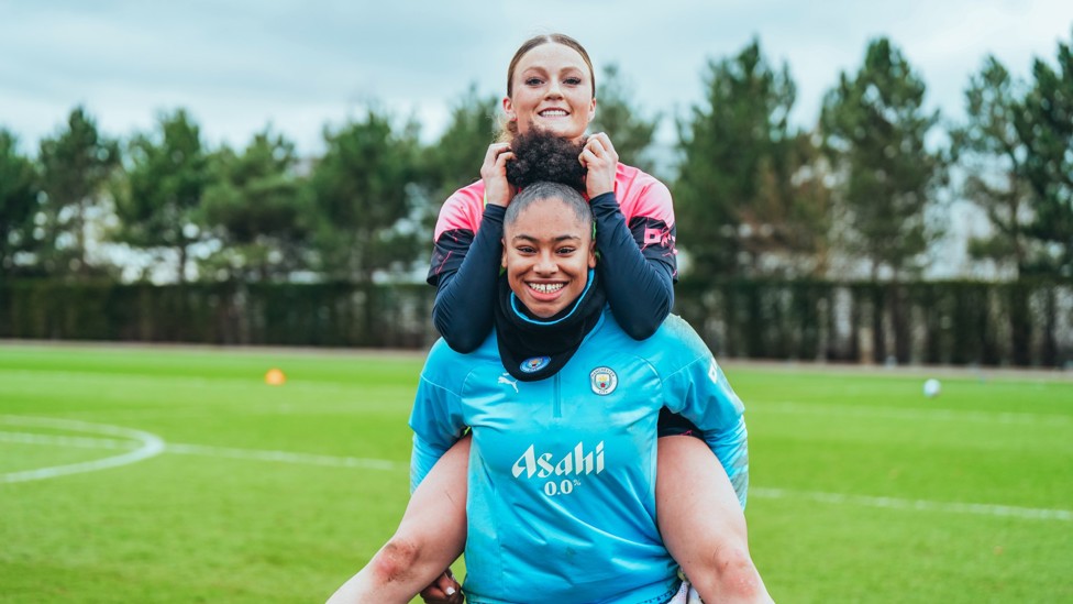 BEST BUDDIES : Khiara Keating and Ruby Mace mess around