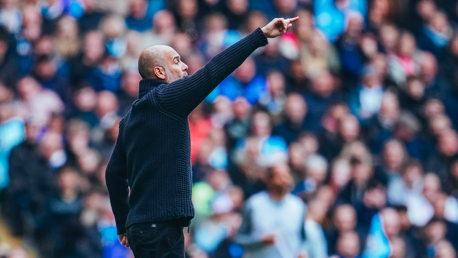 THE BOSS: On the touchline.