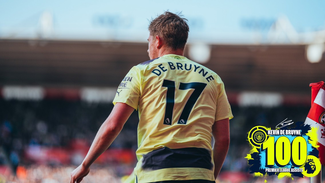 De Bruyne's pride after chalking up Premier League century of assists