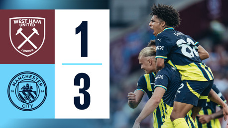 West Ham 1-3 City: resumen breve