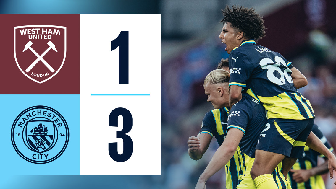 West Ham 1-3 City: resumen breve