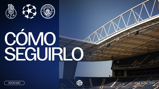 Graphic promoting the Porto vs Manchester City match on September 9, 2026, with information on how to follow the game at 20:00 UK time.