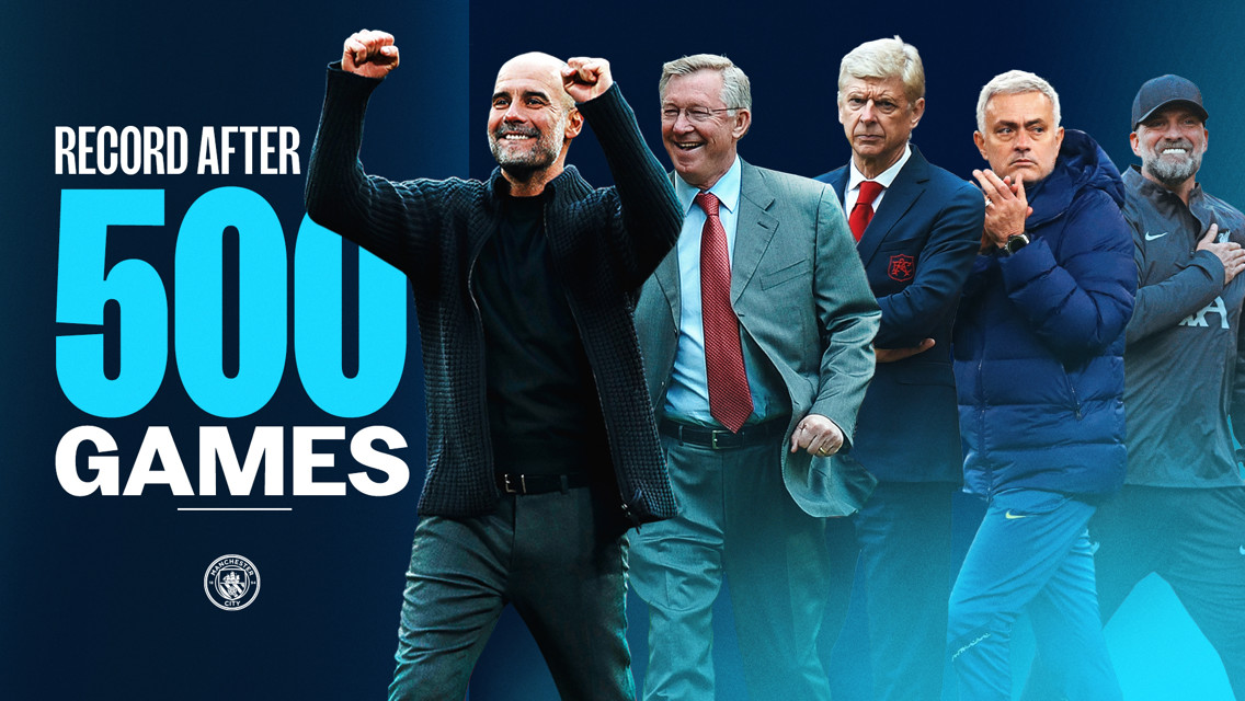 Los números de Guardiola comparados con los grandes entrenadores en Inglaterra