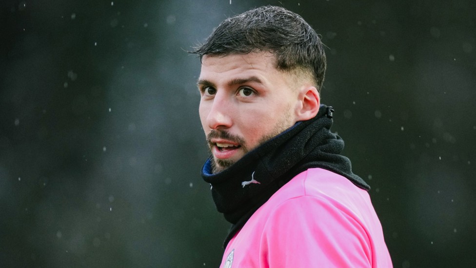 GAME FACE ON: Ruben Dias was a study in focus.