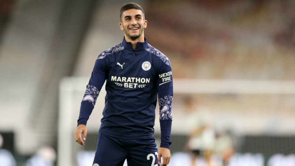 SPANISH SMILES: For fellow summer arrival Ferran Torres