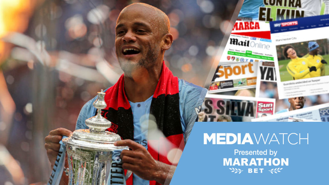 Media: 'Departing Kompany a true City legend'