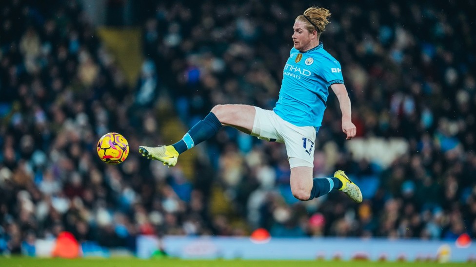 TOUCH OF CLASS : But City won the game with 3-0 with Kevin De Bruyne on the scoresheet