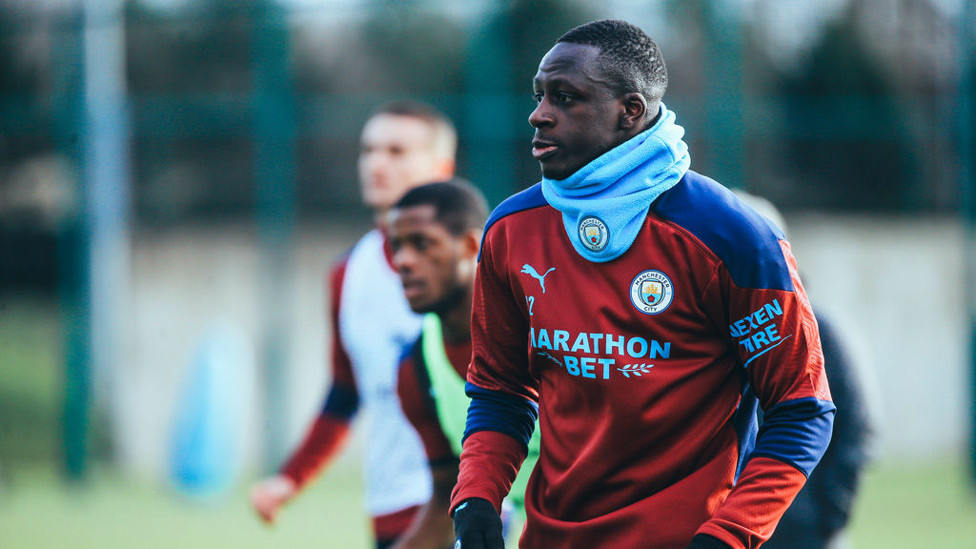 Benjamin Mendy esta manhã no CFA