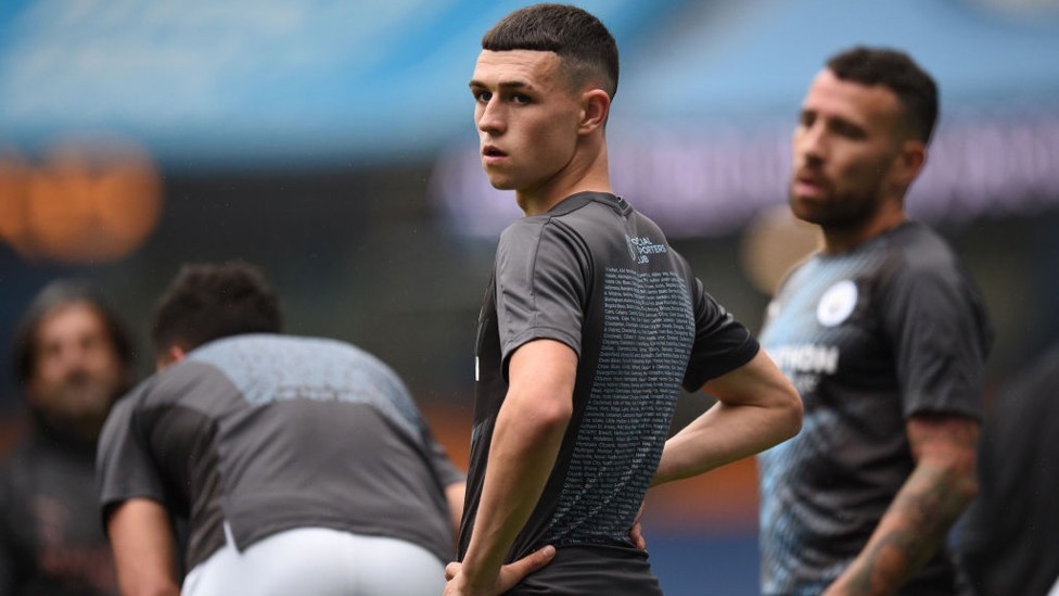 FODEN. : Tercera titularidad del joven desde la reanudación de la Premier League.