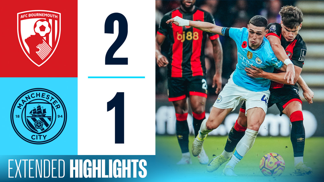 Extended highlights: Bournemouth 2-1 City