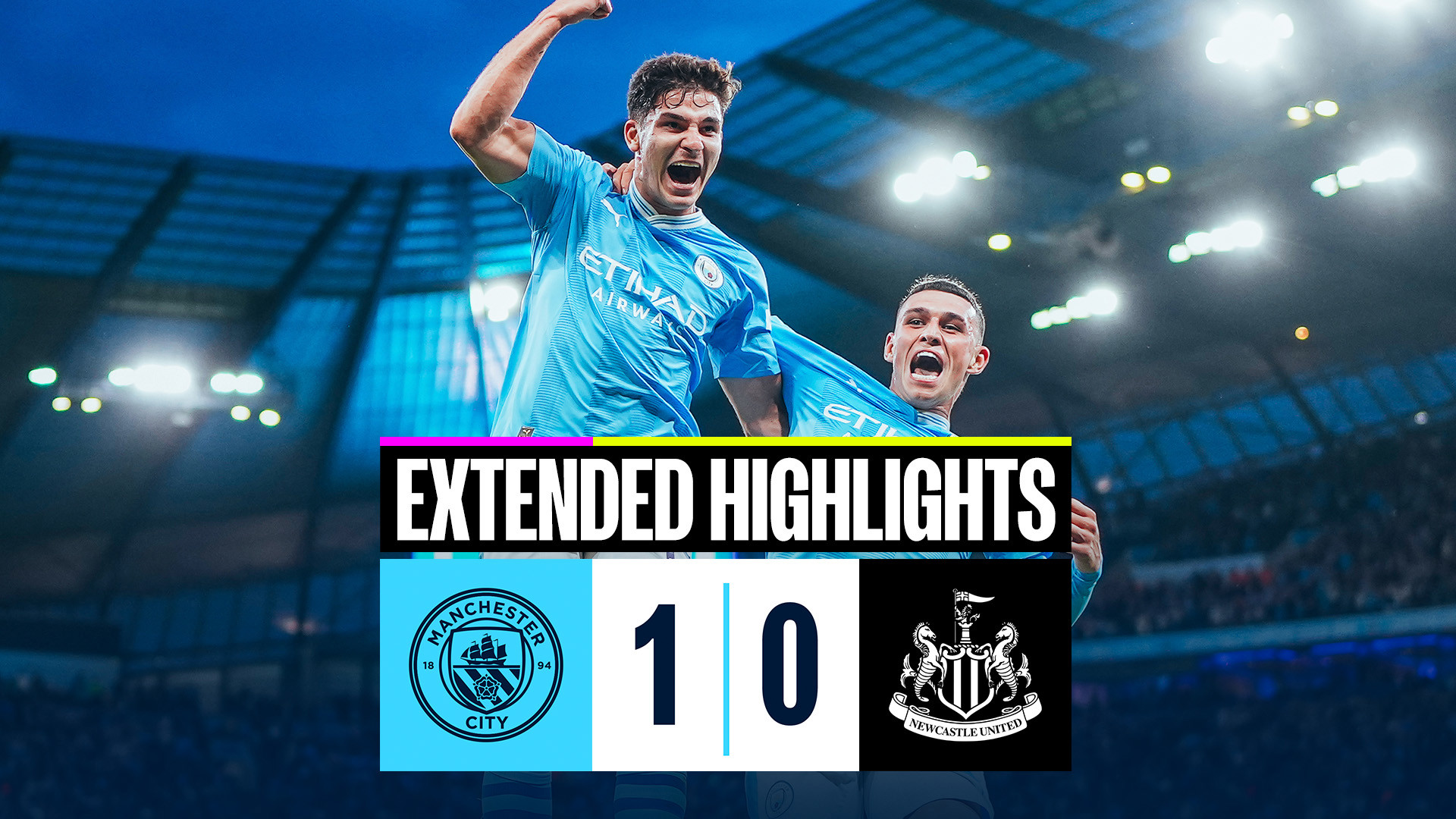 Manchester City 1-0 Newcastle United – Julian Alvarez strikes to